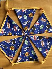 Fabric bunting superhero for sale  HORSHAM