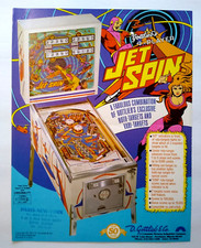 Jet spin pinball for sale  Collingswood