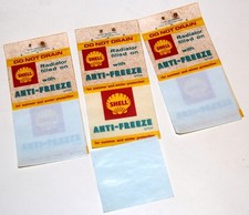 Adesivos vintage Shell "radiador cheio de anticongelante" x3 decalques clássicos para carros comprar usado  Enviando para Brazil