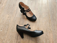 Schwarze riemchen pumps gebraucht kaufen  Kiel