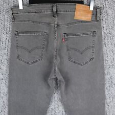 Używany, LEVI'S 512 DŻINSY MĘSKIE SLIM TAPERED W33 L32 SZARE DŻINSOWE LEVIS PRZYCIĘTE POSTRZĘPIONE na sprzedaż  PL