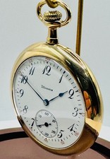 📣 FEAST YOUR EYES! CORRE! RELÓGIO DE BOLSO ILLINOIS 17J CAIXA VIRADA A MOTOR OURO 14K F comprar usado  Enviando para Brazil
