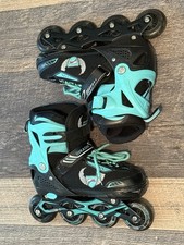 Patins em linha ajustáveis para meninos ou meninas com rodas iluminadas tamanho EUA 3-5,5 comprar usado  Enviando para Brazil