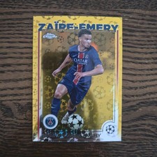 Warren Zaire-Emery 2024-25 Topps Chrome UCC base bola dourada refratores /50 PSG, usado comprar usado  Enviando para Brazil