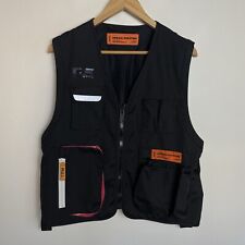 Colete tático Heron Preston masculino grande preto bolsos 2017 reflexivo comprar usado  Enviando para Brazil