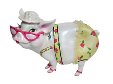 Sassy Fancy Pig Cofrinho Praia Bebê Rosa Biquíni Renda Salto Alto Batom Sol, usado comprar usado  Enviando para Brazil