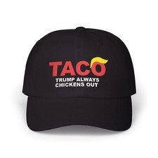 Boné de beisebol bordado Trump Taco Trade Cap, Taco Trump Always Chickens Out comprar usado  Enviando para Brazil
