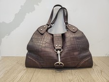 Bolsa de jacaré marrom Versace vintage autêntica Itália ótimo estado comprar usado  Enviando para Brazil