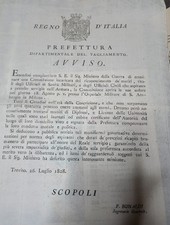 Manifesto napoleonico treviso usato  Fontanafredda