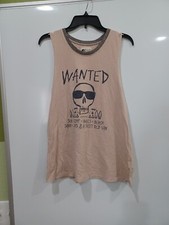  Vtg Billabong Med Tan "Procura-se: Sun Surf Waves.... Um Velho Doce" Modded Tank comprar usado  Enviando para Brazil
