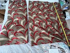 Pair lined curtains for sale  AYLESBURY