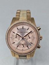 Cronógrafo feminino Michael Kors Ritz dia/data rosa MK6493 nova bateria comprar usado  Enviando para Brazil