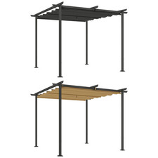 Outsunny Pergola 3x3m Pawilon ogrodowy Zadaszenie tarasu z metalu Pawilon ogrodowy, używany na sprzedaż  Wysyłka do Poland