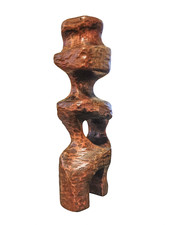 Escultura abstrata de madeira, escultura expressionista dinâmica com movimento orgânico comprar usado  Enviando para Brazil