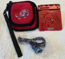 Nintendo Game Boy Advance SP Groudon edição limitada estojo carregador genuíno PAL comprar usado  Enviando para Brazil