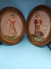 Vtg oval needlepoint for sale  Elkton
