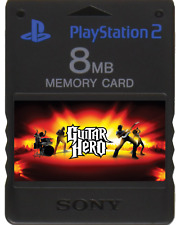 GUITAR HERO 1 2 3 | CARTÃO DE MEMÓRIA SALVA | + World Tour Aerosmith Rock the 80s PS2! comprar usado  Enviando para Brazil