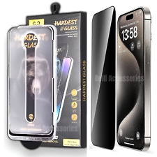 Protetor de tela de vidro privacidade ajuste fácil para iPhone 11 13 14 15 16 Pro Max Plus X comprar usado  Enviando para Brazil