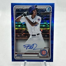 2020 Bowman Safira Cromada BRENNEN DAVIS No Cartão Prospect Rookie Auto comprar usado  Enviando para Brazil