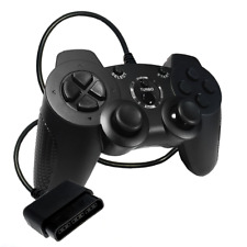 Controlador con cable Old Skool Double-Shock 2 para PlayStation 2 PS2 - negro (OB), usado segunda mano  Embacar hacia Argentina