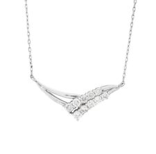 Collana platino diamanti usato  Italia