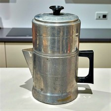 Usado, Cafeteira vintage Comet Top gotejamento popular alumínio 7 xícaras máquina manual MCM EUA comprar usado Usado, Cafeteira vintage Comet Top gotejamento popular alumínio 7 xícaras máquina manual MCM EUA comprar usado  Enviando para Brazil