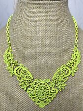 Florescent green filigree for sale  YORK