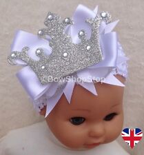 Headband white christening for sale  SWANLEY