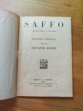 Pacini saffo libretto usato  Vigonovo