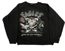 Suéter vintage 1995 Philadelphia Eagles Tasmanian Devil Taz Bad To The Bone NFL comprar usado  Enviando para Brazil