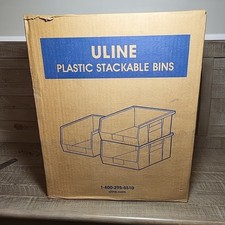 Uline stackable bins for sale  Milledgeville
