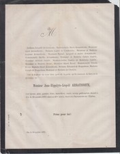 1870 faire part d'occasion  Toulouse-