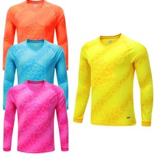 Camiseta masculina de treinamento leve goleiro acolchoada camisa futebol comprar usado  Enviando para Brazil