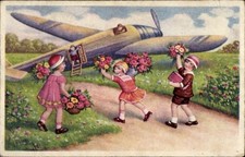 Kinder blumenkorb flugzeug gebraucht kaufen  Berlin