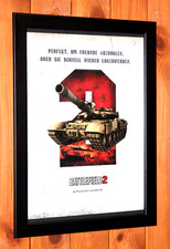 Battlefield 2 PC Windows raro antigo pequeno pôster promocional/página de anúncio emoldurada comprar usado  Enviando para Brazil