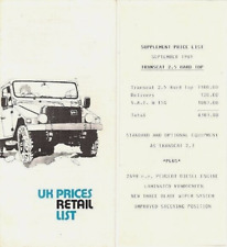 Umm transcat 4x4 d'occasion  Expédié en Belgium