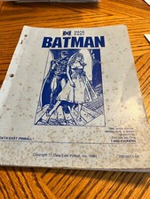 Batman pinball manual for sale  York