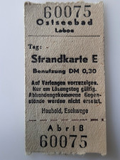 Eintrittskarte strandkarte sts gebraucht kaufen  Hollenstedt