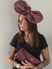 Stunning burgandy fascinator for sale Stunning burgandy fascinator for sale  DERBY