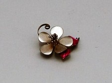 Spilla fiore metallo usato  Barletta