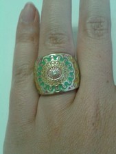 Anello fantasia colori usato  Italia