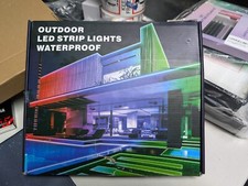 Tira de luces LED para exteriores impermeables, 100 pies IP67 impermeables tiras de luz LED E38 segunda mano  Embacar hacia Mexico