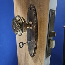 Antique brass lockset for sale  Jackson