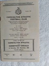 Carshalton athletic cor for sale  BEXLEY