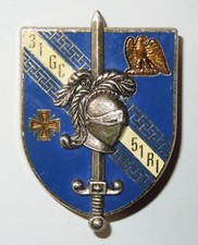 Insigne regiment infanterie d'occasion  Senozan