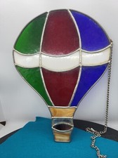 Balão de ar apanhador de sol vitral vintage colecionável arte retrô 11 x 8,25" comprar usado  Enviando para Brazil