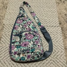 Vera Bradley Essential Sling Mochila Bolsa Penelope's Garden Floral Multicolorida M comprar usado  Enviando para Brazil