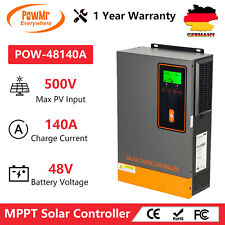 Solarny regulator ładowania PowMr 140A MPPT 48V regulator akumulatora MAX PV 500V wejście podwójne na sprzedaż  Wysyłka do Poland