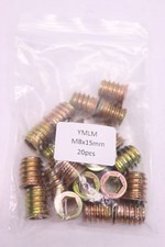 (20 peças) Parafuso de cabeça de soquete hexagonal em porca de inserção de rosca galvanizado M8 x 15 mm MM YMLM comprar usado  Enviando para Brazil