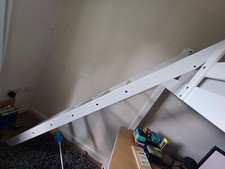 White wooden ikea for sale  YORK